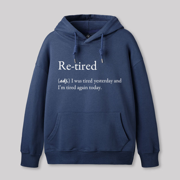 Retired Definition Nerd Geek Hoodie