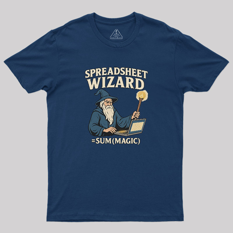 Spreadsheet Wizard Geek T-Shirt