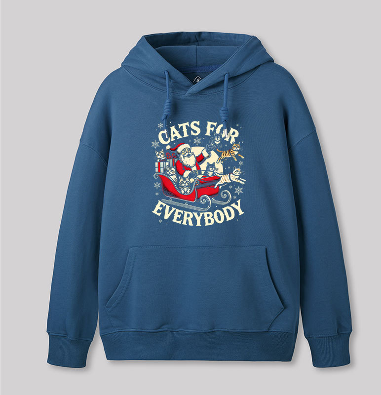 Christmas Cat Santa Cat Lover Geek Hoodie