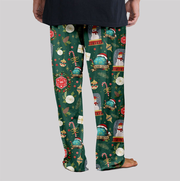Christmas Dungeons & Dragons Geek Loungewear Pants
