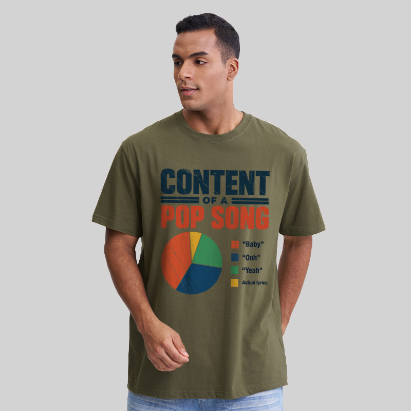 Content Of A Pop Song Geek T-Shirt