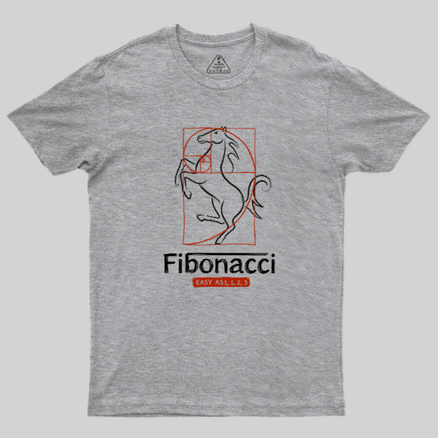 Fibonacci Easy As 1123- Geek T-Shirt
