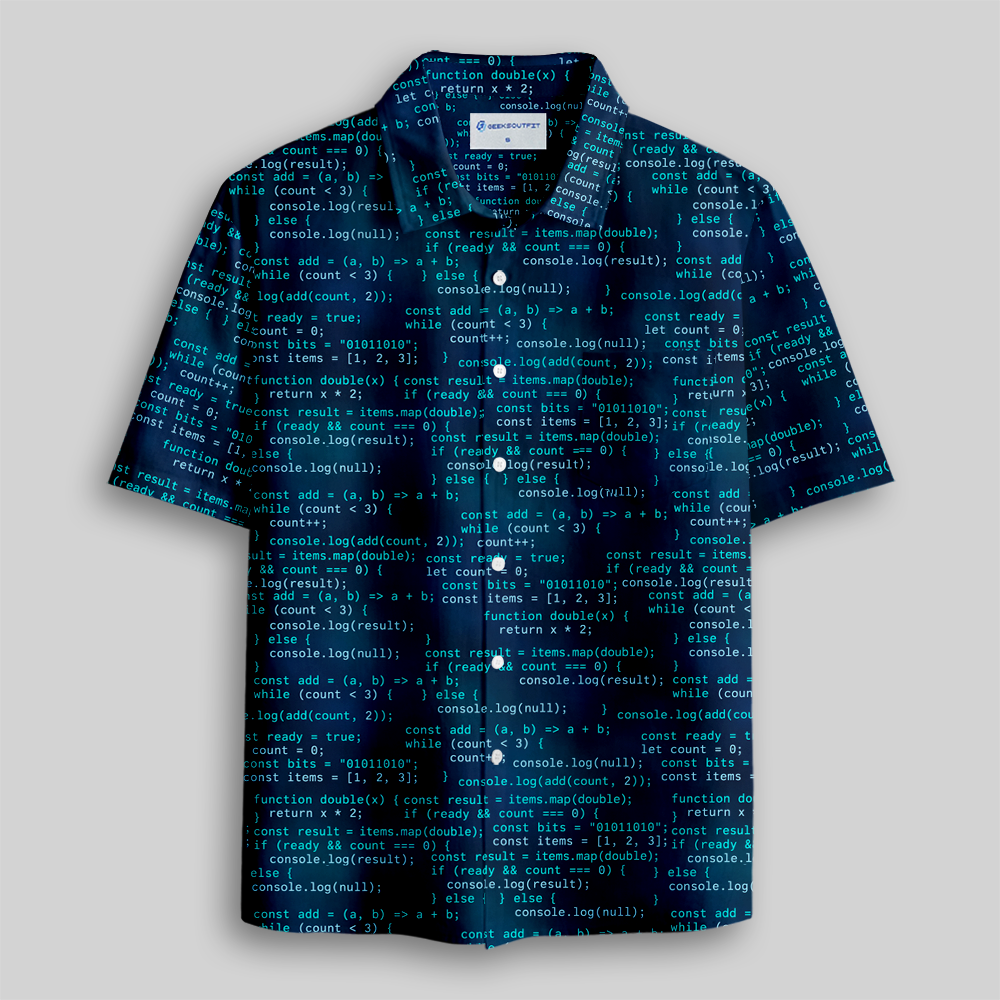 Digital Code Hacker Series Button Up Pocket Shirt