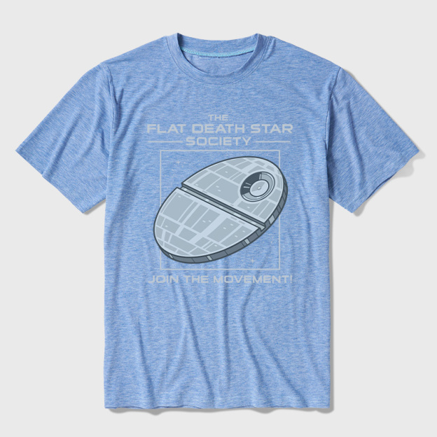 The Flat Death Star Society Ultra Soft Heather Tee