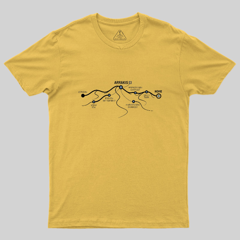 Arrakis Transit Map Geek T-Shirt