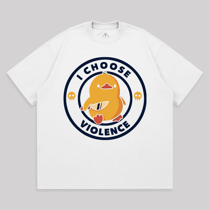 I Choose Violence Unisex Oversized T-shirt