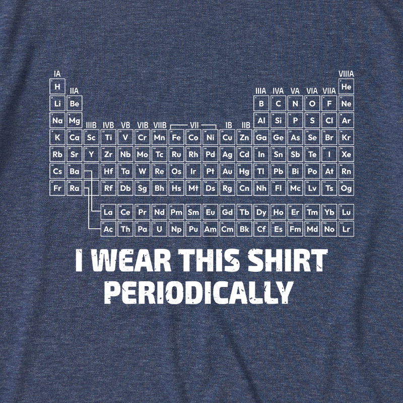 I Wear This Shirt Periodically Ultra Soft Heather Tee