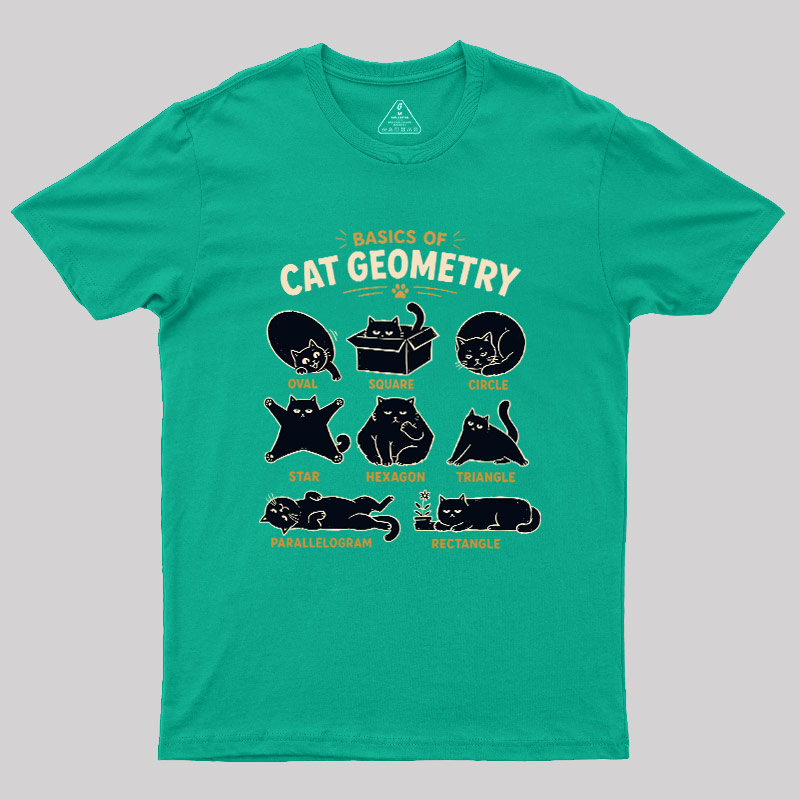 Basic Of Cat Geometry Geek T-Shirt