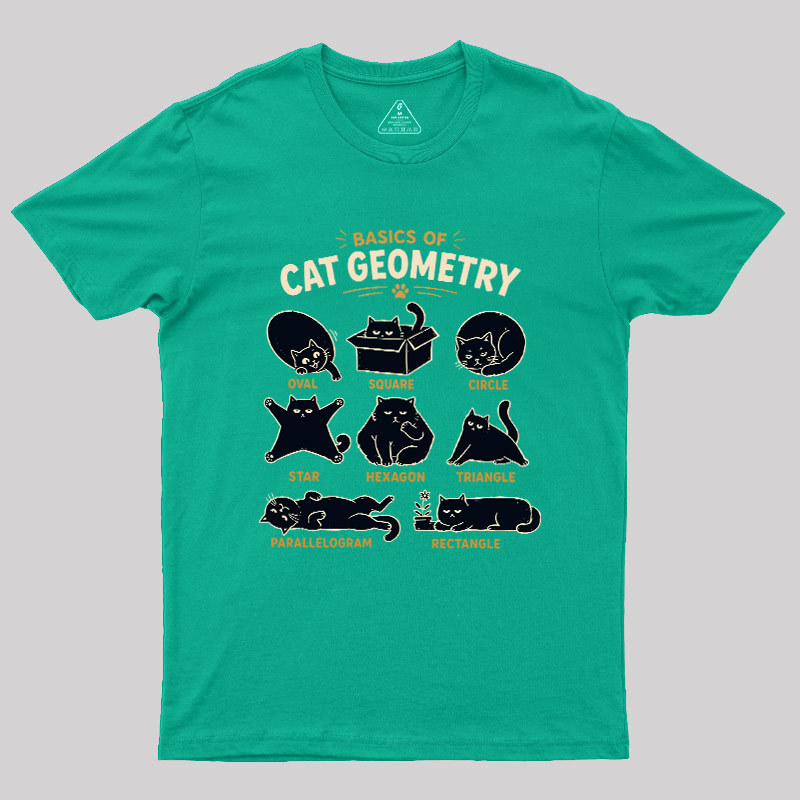 Basic Of Cat Geometry Geek T-Shirt