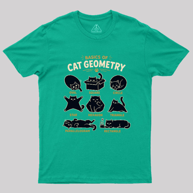 Basic Of Cat Geometry Geek T-Shirt