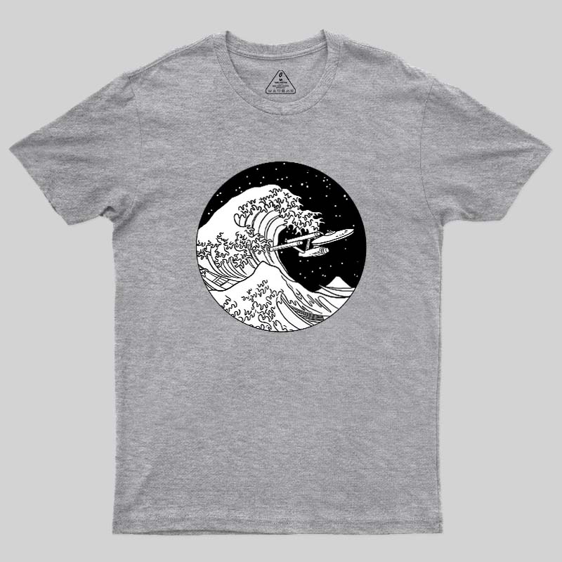 Trek Spaceship In Space Geek T-Shirt