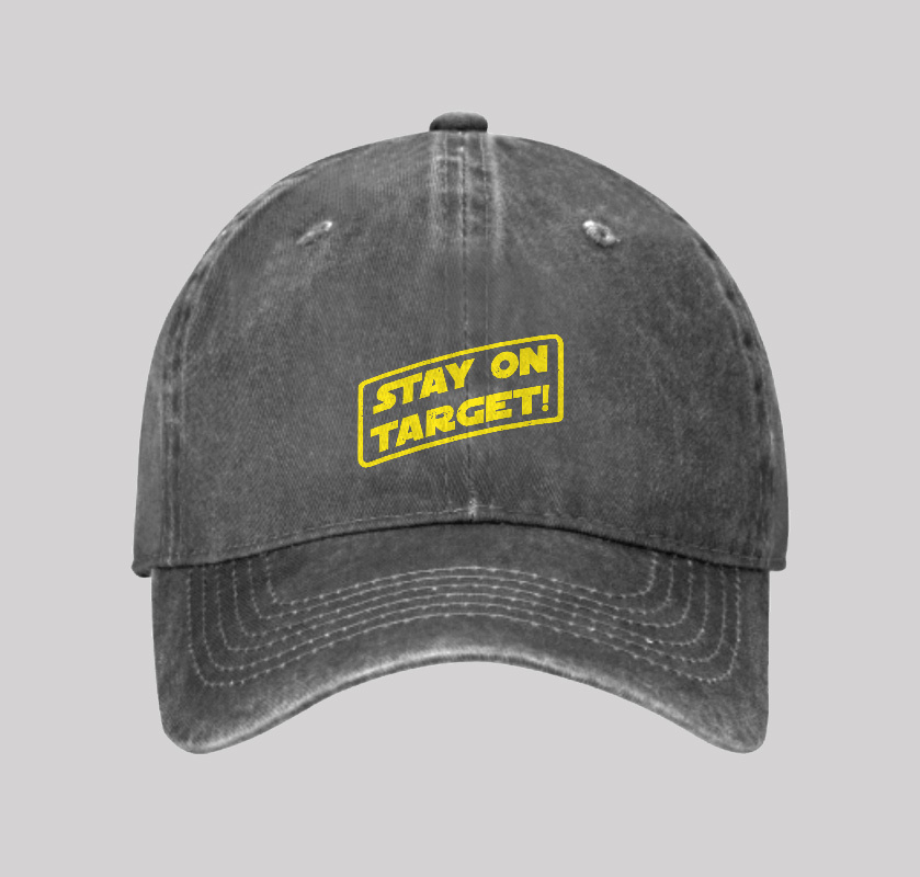 Stay On Target Washed Vintage Baseball Cap