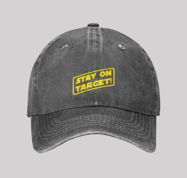 Stay On Target Washed Vintage Baseball Cap