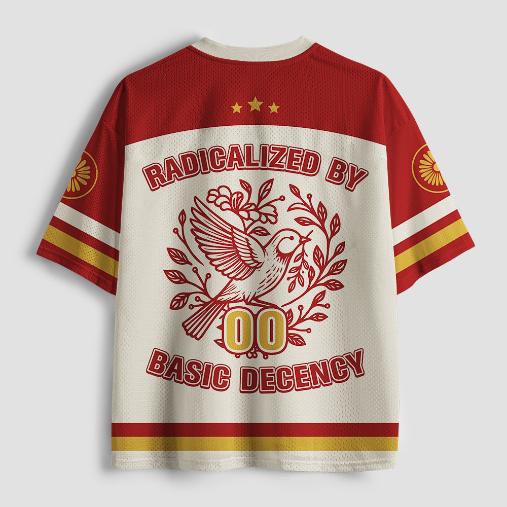 Radicalized By Basic Decency Geek Mesh Jersey