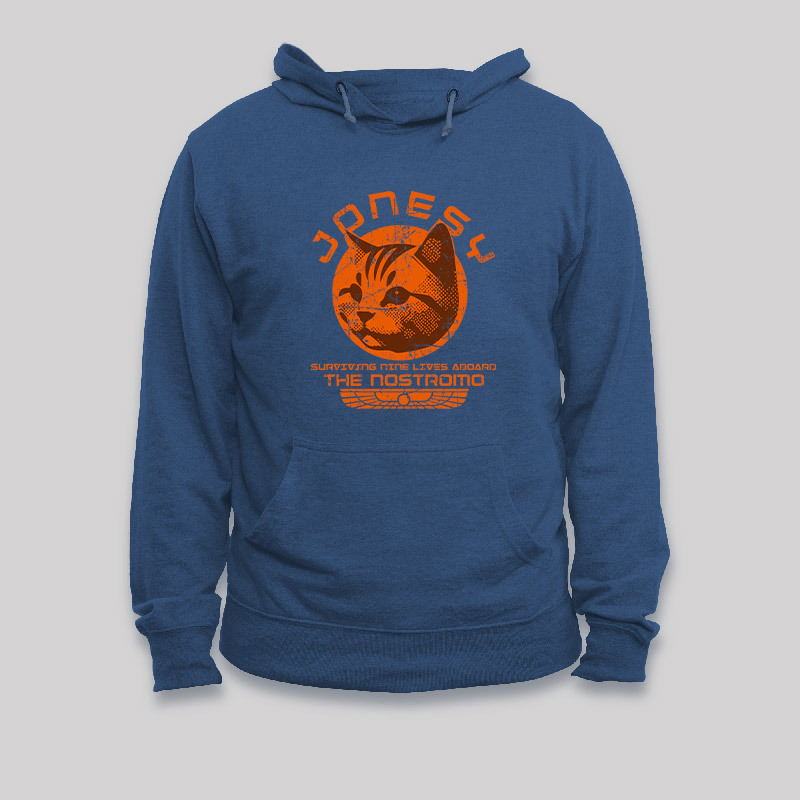 Jonesy Surviving Nine Lives Aboard The Nostromo Geek Hoodie