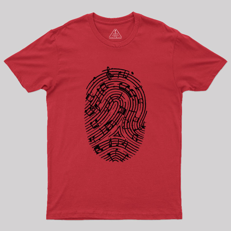 Musical Fingerprint Geek T-Shirt
