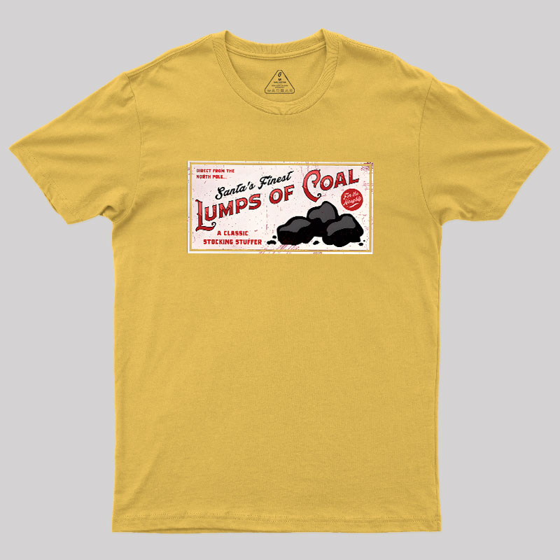 Santa's Coal Vintage Ad Geek T-Shirt