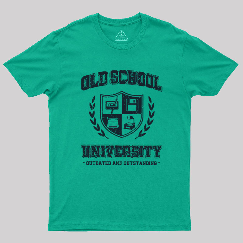 Old School University Geek T-Shirt
