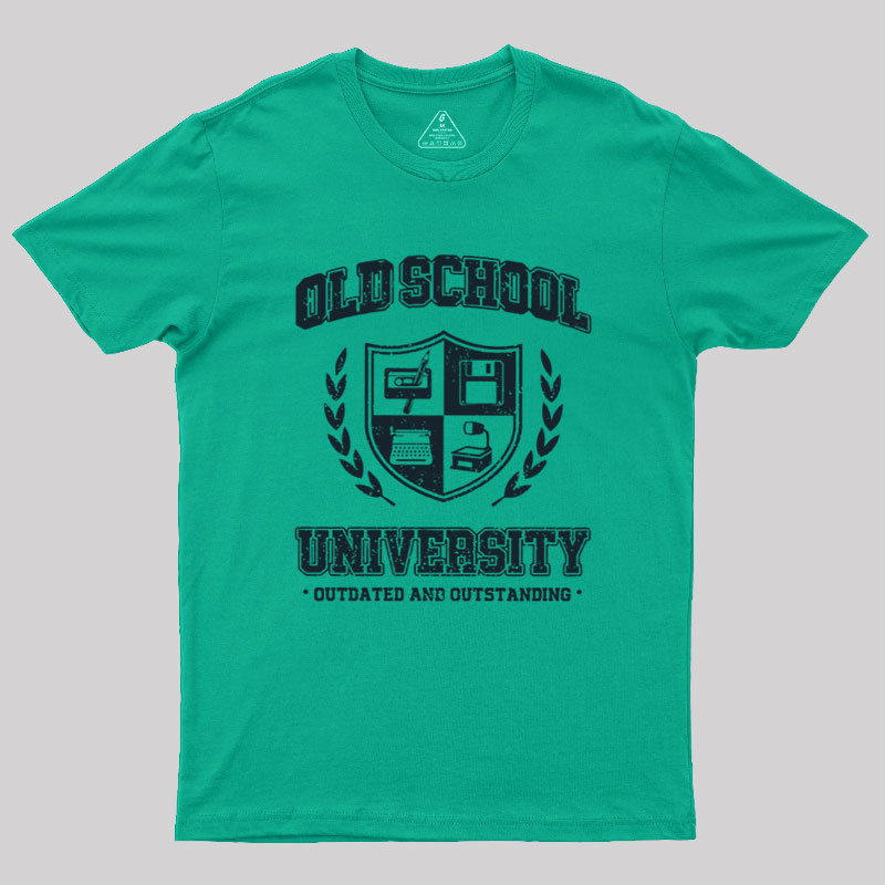 Old School University Geek T-Shirt