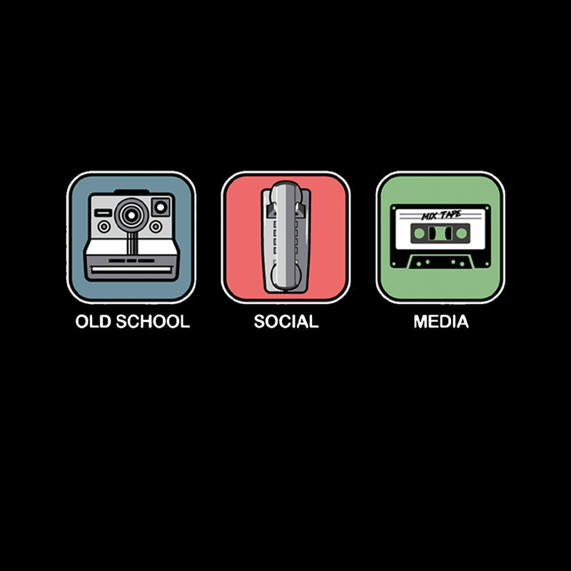 Old School Social Media Geek T-Shirt