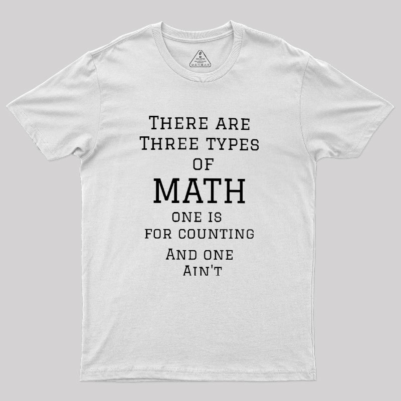 Three Types Of Math Geek T-Shirt
