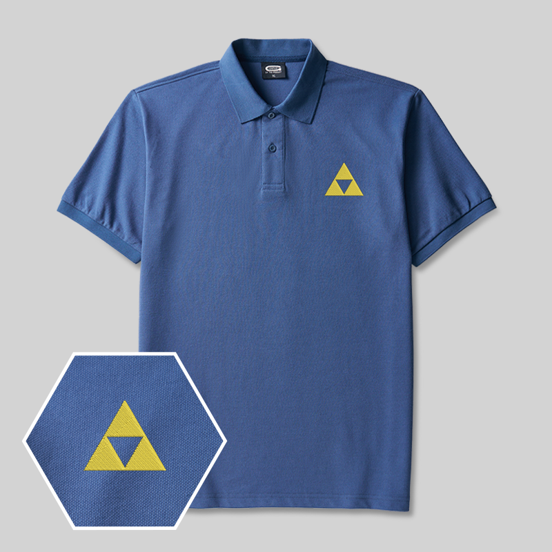 Zelda Geek Embroidered Polo Shirt