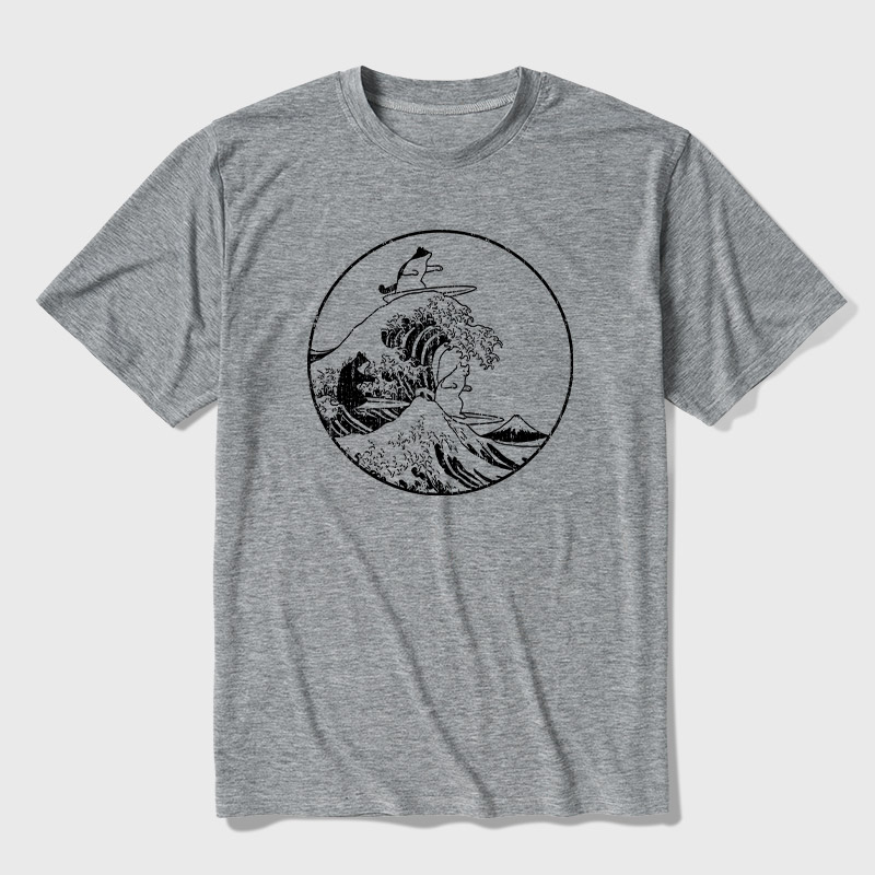 Big Wave Cats Ultra Soft Heather Tee