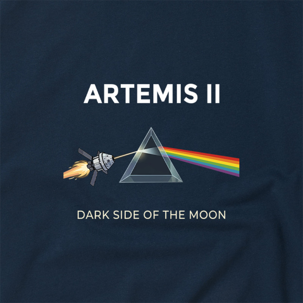 Dark Side of the Moon Geek Retro Raglan T-Shirt