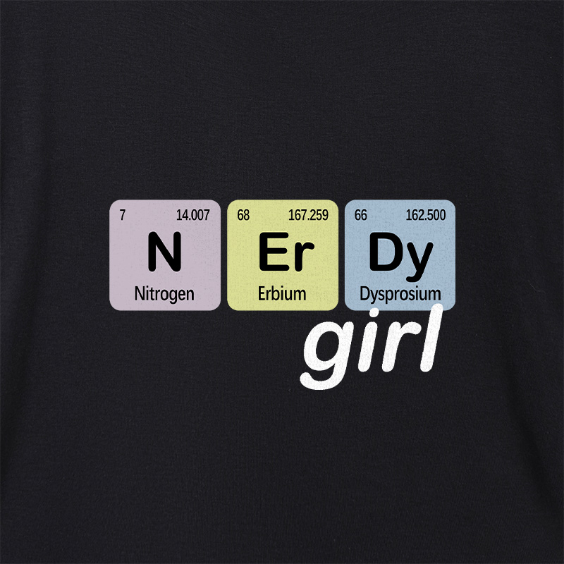 Nerdy Girl Geek Dolman Sleeve V-Neck Shirt