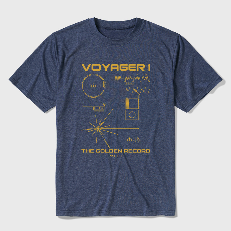 The Voyager Golden Record Ultra Soft Heather Tee