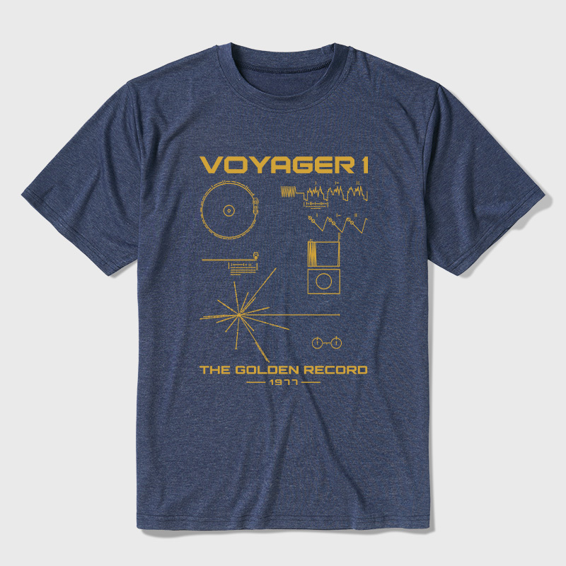The Voyager Golden Record Ultra Soft Heather Tee