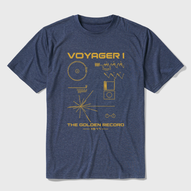 The Voyager Golden Record Ultra Soft Heather Tee