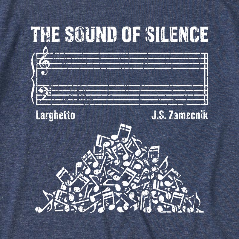 The Sound Of Silence Music Sheets Ultra Soft Heather Tee