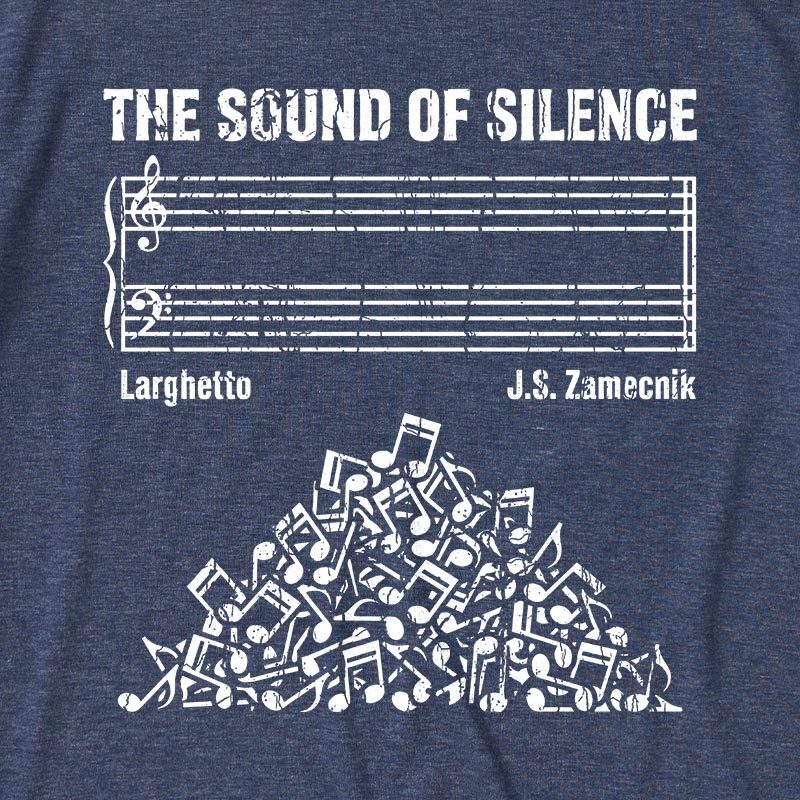 The Sound Of Silence Music Sheets Ultra Soft Heather Tee