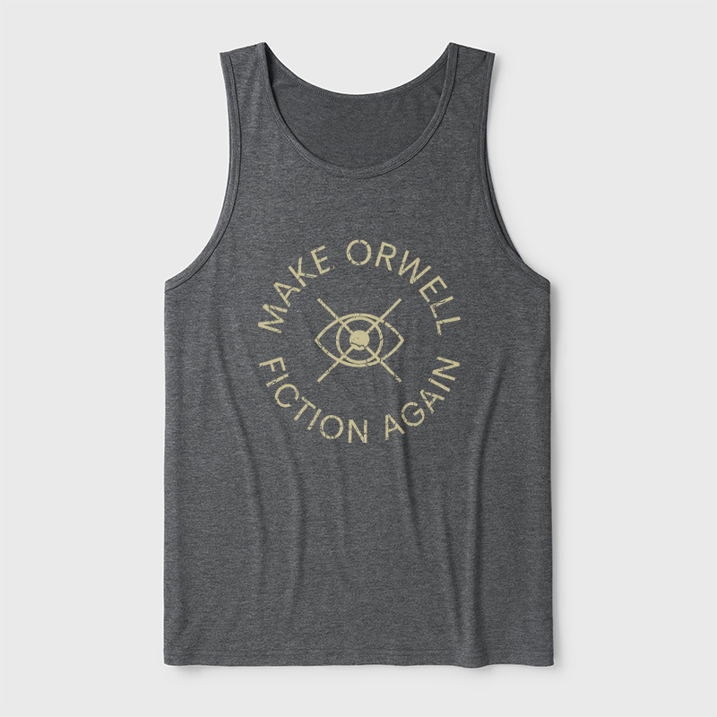 Make Orwell Fiction Again Ultra Soft Heather Tank