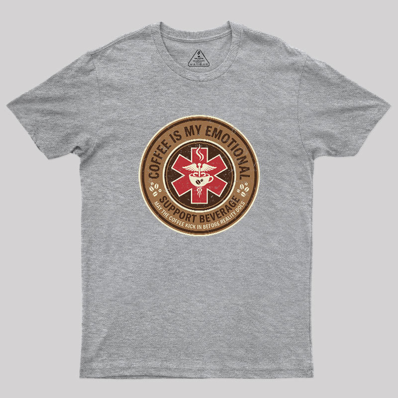 Coffee Is My Emotional Geek T-Shirt