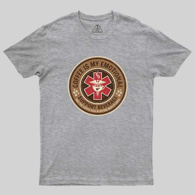 Coffee Is My Emotional Geek T-Shirt