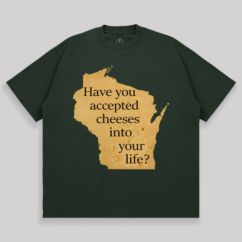 Wisconsin Cheese Pun Unisex Oversized T-shirt