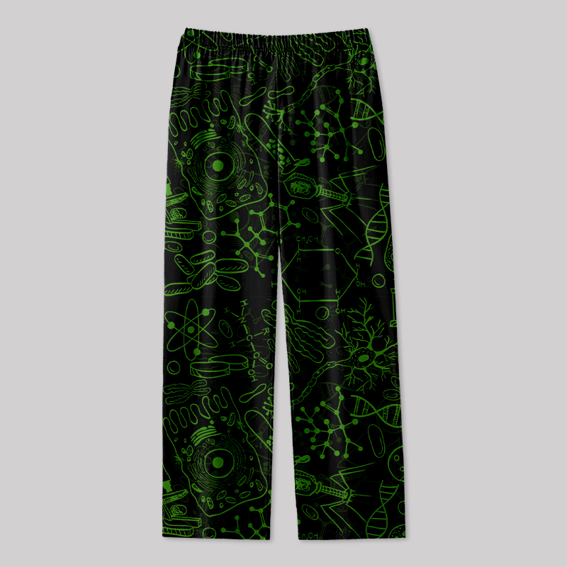 Virus Dark Green Geek Loungewear Pants