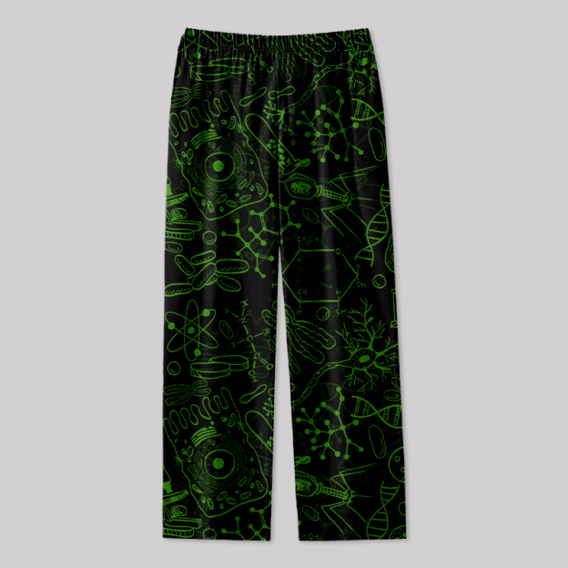 Virus Dark Green Geek Loungewear Pants