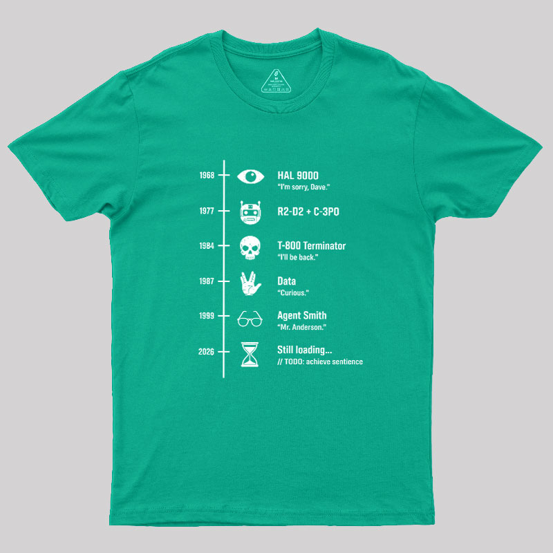 Sci-Fi Timeline Geek T-Shirt