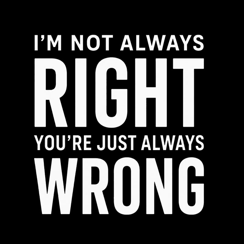 Always Right Or Wrong Geek T-Shirt