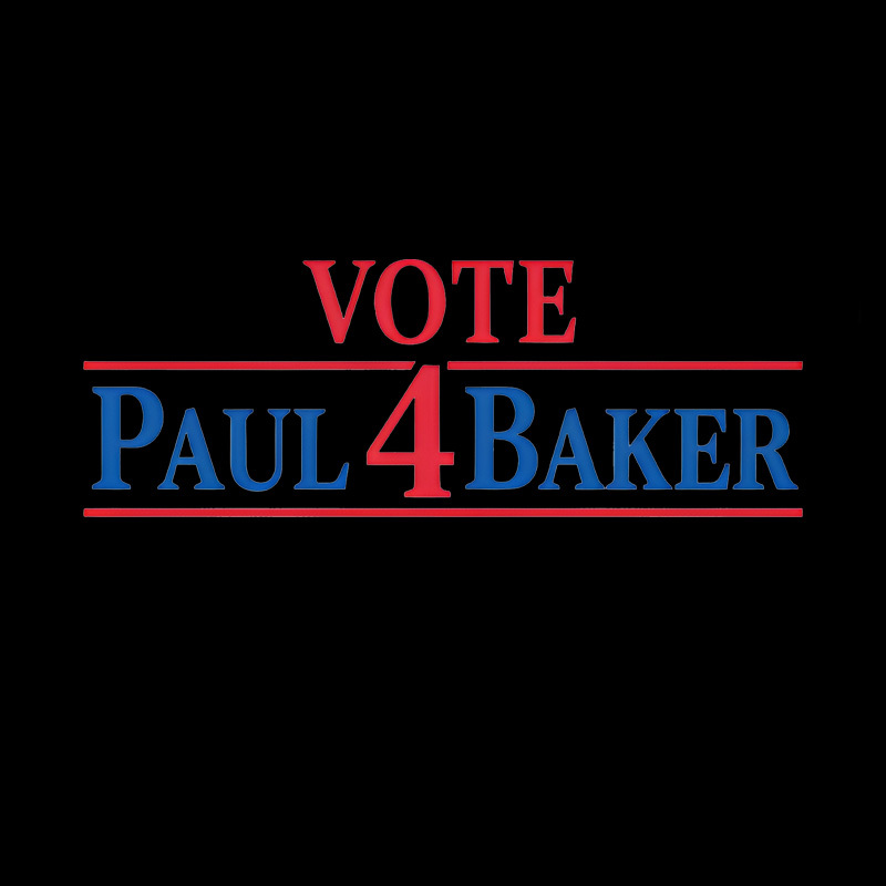 Retro Campaign Vote Paul 4 Baker Novelty Geek T-Shirt