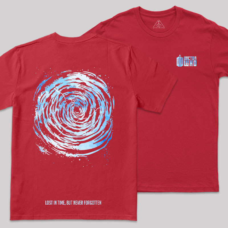 Time Vortex Front and Back Printing Geek T-Shirt