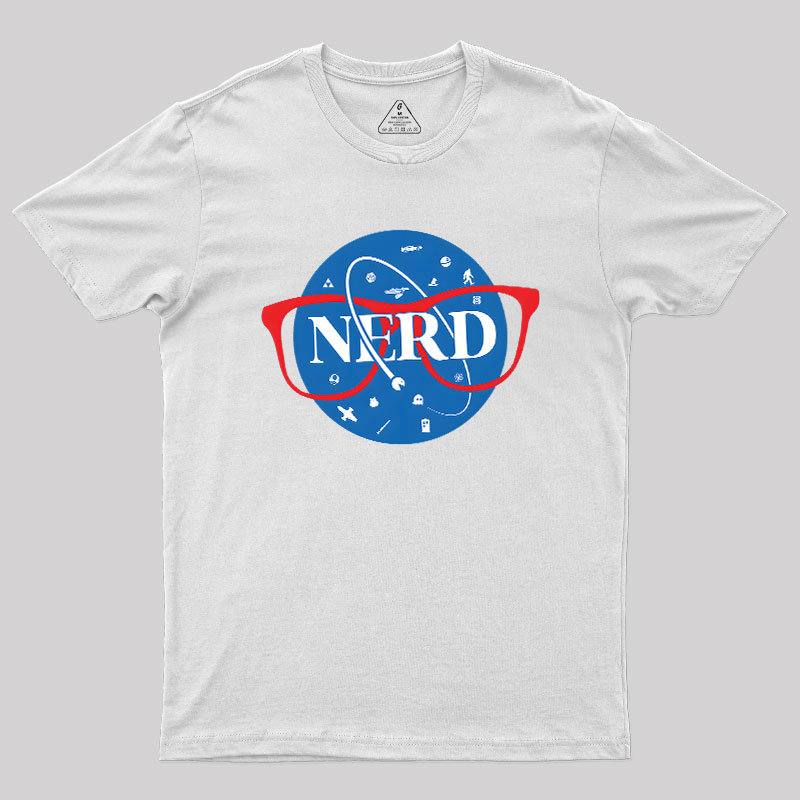 Nerdy Space Patch Geek T-Shirt