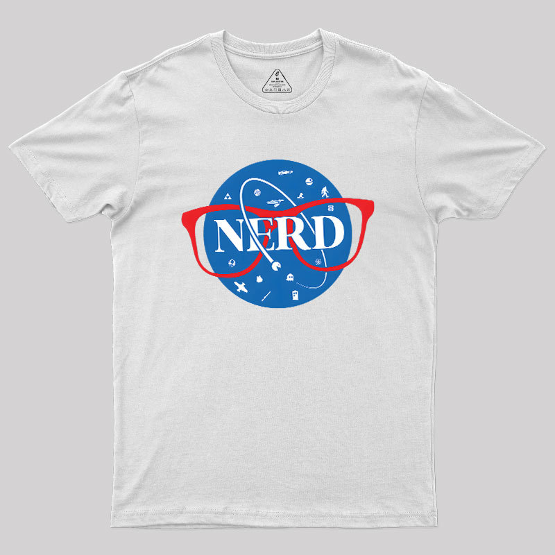 Nerdy Space Patch Geek T-Shirt