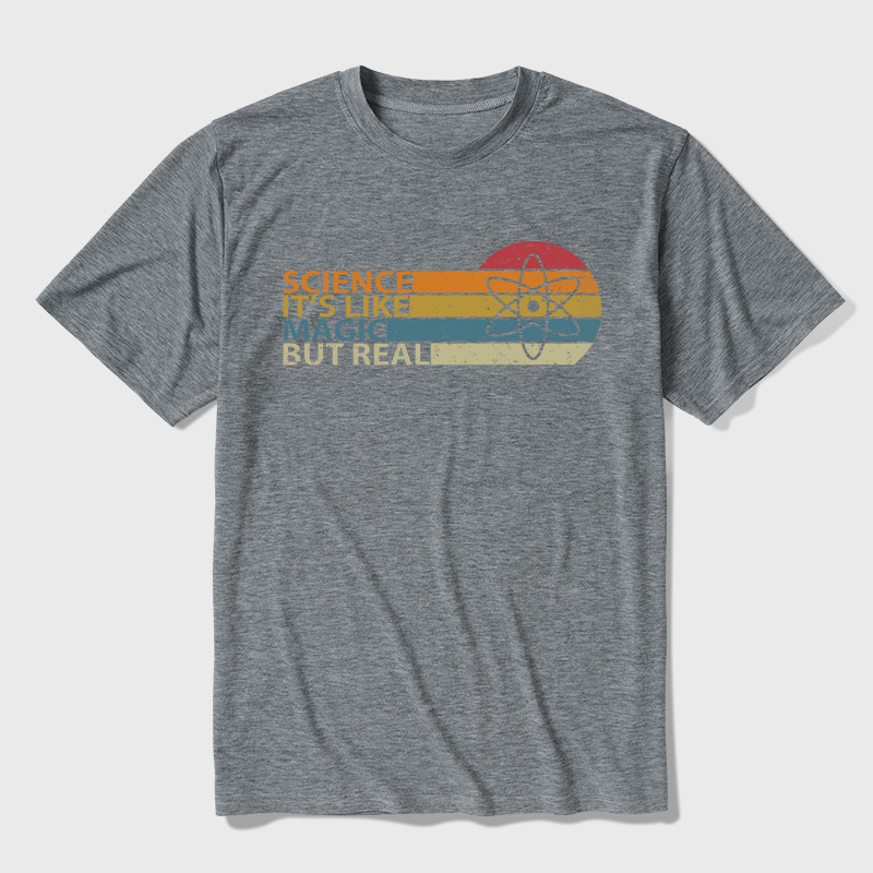 Science It's Like Magic But Real Ultra Soft Heather Tees