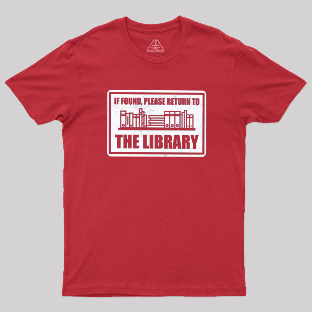 Return to the Library Geek T-Shirt