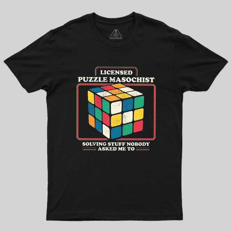 Licensed Puzzle Masochist Geek T-Shirt