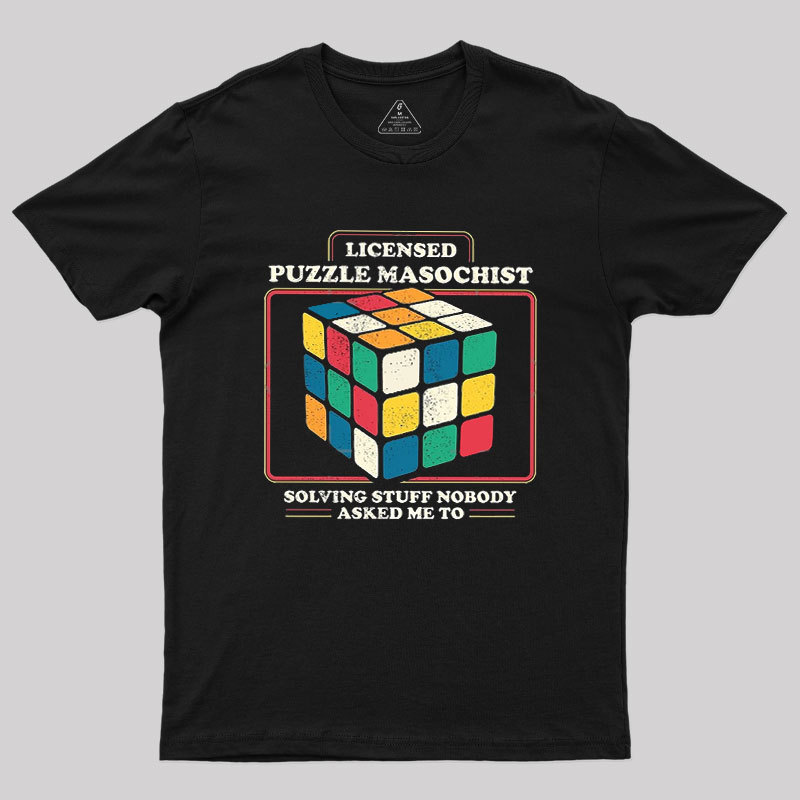 Licensed Puzzle Masochist Geek T-Shirt